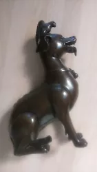 Buy Unusual Japanese Bronze Figure Of Mythical Creature (dog?) With A Bird (eagle?) • 85£