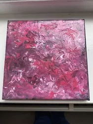 Buy Pink Fluid Art Canvas  • 2£