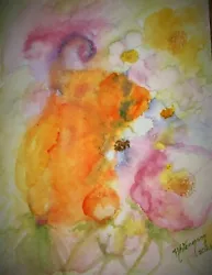 Buy Watercolour Painting Of A Dream Of Roses,flowers,impressionist,unframed,original • 8£