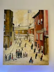 Buy UNFRAMED 22” X 18” An Old Street - Original Painting In The Style Of L.S. LOWRY • 249.99£
