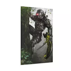 Buy Predator Canvas Alien Vs Predator Skull Trophy Wall Art Decor • 15.99£