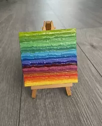 Buy Hand Painted - Oil Painting On Canvas - Rainbow, Small Size • 6£