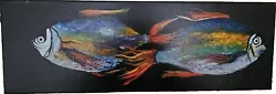 Buy Oil Paintings On Canvas Hand-painted Two Fish • 50£