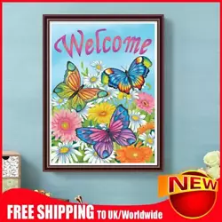 Buy Paint By Numbers Kit DIY Butterfly Oil Art Picture Craft Home Decoration (5) • 5.51£