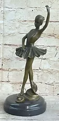 Buy Lovely Signed Milo Genuine Pure Bronze Ballerina Statue Sculpture Figurine Sale • 116.82£