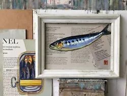Buy Original Small  Oil Painting Kitchen Art Fish   7x5 Inch UNFRAMED • 25.99£