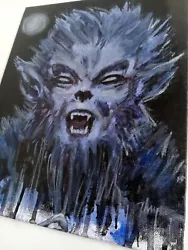 Buy Original Werewolf Painting Horror Thayer Art OOAK Universal Monster Not A Print • 33.07£
