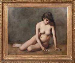 Buy Large 19th Century French Nude Female Portrait Naked Jean-Baptiste-Camille Corot • 12,000£