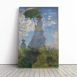 Buy Claude Monet Madame Monet With A Parasol Canvas Wall Art Print Framed Picture • 29.95£
