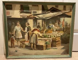 Buy Hodgkinson Original Oil Painting Signed Dated Picture Market Stall Greengrocer • 120£