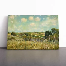 Buy Alfred Sisley The Meadow Canvas Wall Art Print Framed Picture Decor Living Room • 24.95£