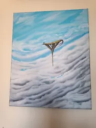 Buy Sky Abstract Painting Oil On Canvas • 80£