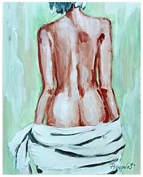 Buy Female Painting Woman Nude Beautiful Original Art 10x8 In Collectible Art • 105.05£