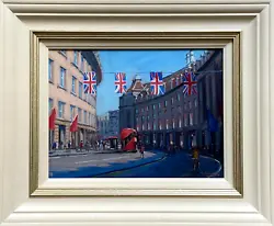Buy CHARLES ROWBOTHAM Original Oil Painting Of Regent Street, London (Gallery Frame) • 795£