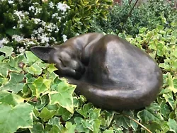 Buy Curled Up Cat Sculpture Bronze Resin By Christine Baxter • 370£