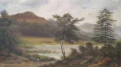 Buy Unframed Antique Original Oil On Canvas Landscape Painting Signed REX 1923 • 24.99£