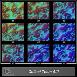 Buy Colorful METAL Abstract Archival ElectricLava #1-9 Mounting Incl. DGI Fine Art • 471.55£