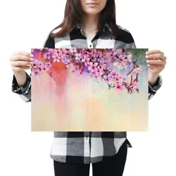 Buy A3 - Cherry Blossom Painting Art Japan Pretty Poster 42X29.7cm280gsm #24408 • 8.99£