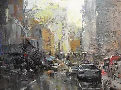 Buy JAY JACK JUNG (1955) Original Expressionism New York Cityscape Painting Signed • 360.19£