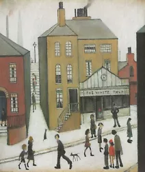 Buy Ls Lowry Picture The White Shop 1951 Detail Splendid Mounted  Print Not Framed • 15£