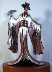 Buy Erte  Madame Butterfly  Bronze Large Statue Signed ED500 Very Good Conditon • 4,341.48£