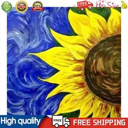 Buy Canvas Paint By Numbers Sunflower Oil Hand Painted Drawing Kit Home Decorations • 4.97£