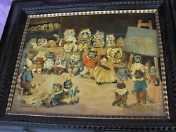 Buy Old Oil Painting Cat School Around 1900 By Louis Wain • 1,715.15£
