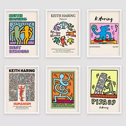 Buy Keith Haring Print Vintage Classic Canvas Wall Art Gift Home Poster A4 A3 • 3.49£