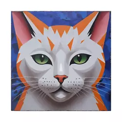Buy Geometric Cat Painting #2 Digital Download, High Quality, High Res, 300 DPI • 2£