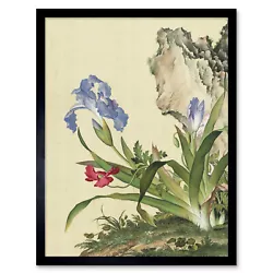 Buy Castiglione Iris Flower Plant Painting Framed Wall Art Poster • 11.99£