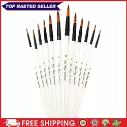 Buy 12pcs/set Drawing Pen Suit Nylon Hair Brush Pen Suit For Creating Illustrations • 6.23£