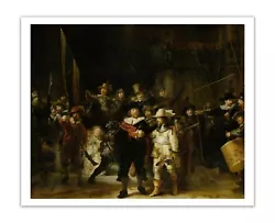 Buy REMBRANDT The Nightwatch 1600's Vintage Painting PREMIUM 17x21  Art Print Poster • 20.07£