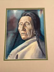 Buy Paul Sollosy Painting Native American Indian Chief Portrait Tribal Listed Famous • 853.86£