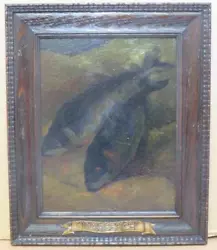 Buy Fish Study Oil Esoteric Entitled 'Innocence' Circa 1920 Modernism Research! • 150£