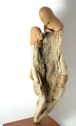 Buy Suzanne Sable Lovely Mother & Child Embrace Original Driftwood & Clay Sculpture • 760.03£