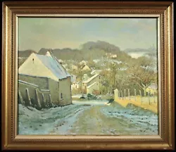 Buy LUC DIDIER (b.1954) SIGNED FRENCH POST IMPRESSIONIST OIL - SNOW SAINT AUGUSTIN • 0.99£