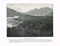 Buy Ballachulish Loch Leven Glencoe Scotland Antique Old Picture Print C1900 PS#153 • 5.99£