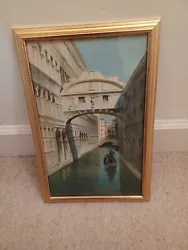 Buy Eugenio Benvenuti (1881-1959) - Watercolour, A Venice Canal With Gondola • 499£
