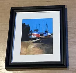 Buy Glyn Macey Original 2008 Acrylic Painting Picture Art Hastings Boats Boatyard • 155£