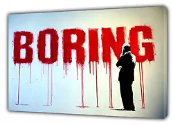 Buy Banks Boring PAint  Picture Print On Framed Canvas Wall Art Deco • 11.99£