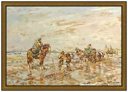 Buy Julius Seyler Original Painting On Board Signed Large Beach Landscape Framed Art • 5,003.90£