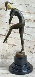 Buy Signed D.H Chiparus Napolean Dancer Bronze Marble Statue Sculpture Figurine Sale • 225.25£