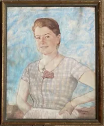 Buy Max Wechsler *1884 - 1945 °Pastel Portrait Lady Woman Art Deco Portrait Antique • 201.70£