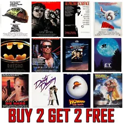 Buy 80s Classic Retro Vintage Movie Film Posters Poster Prints Wall Art A4 A3 A2 • 3.99£