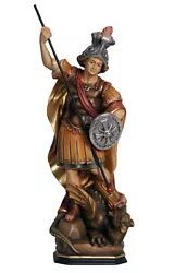 Buy Saint George Statue Wood Carved • 14,260.44£