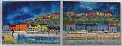 Buy 2 X Mounted Original Acrylic Paintings Of Porthleven, Cornwall Signed  AL  • 99.99£