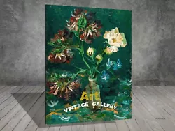 Buy Van Gogh Vase With Myosotis And Peonies Flower CANVAS PAINTING ART PRINT 653 • 4.94£