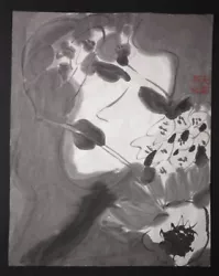 Buy Walasse Ting 2001 Woman With Flower Framed Painting Acrylic On Rice Paper • 15,749.89£