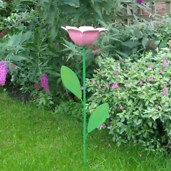 Buy Rose Flower Statue Flower Garden Ornament Lawn Bird Feeder Bird Bath Stand Stake • 9.99£