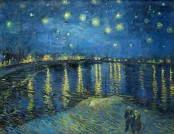 Buy Van Gogh Starry Night Over The Rhone Painting Paper Print Poster Landscape Gift • 3.99£